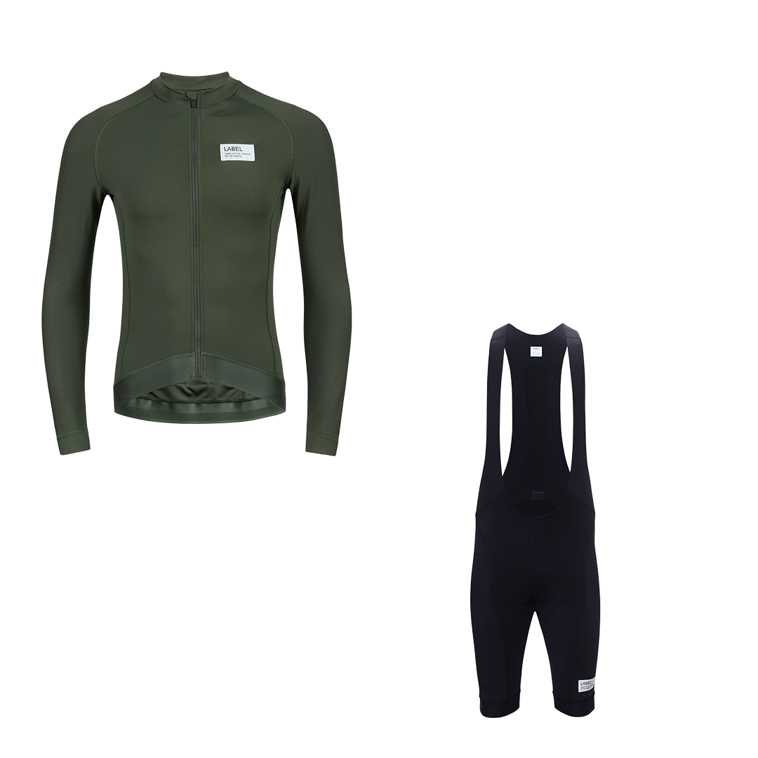 Bundle Bib + Long Sleeve Jersey - LABEL