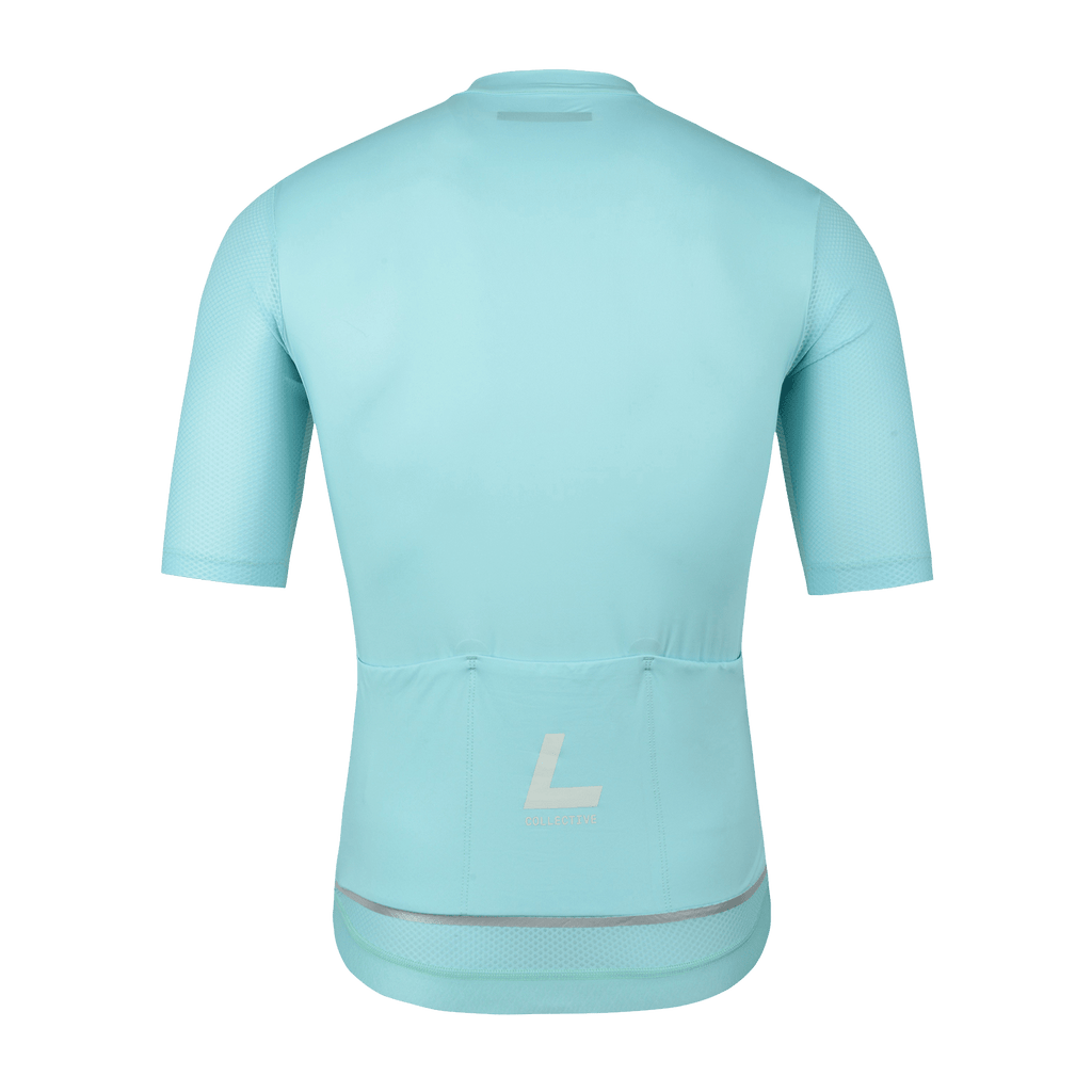 Essentials Recycled Jersey - Aqua Blue - Label Collective