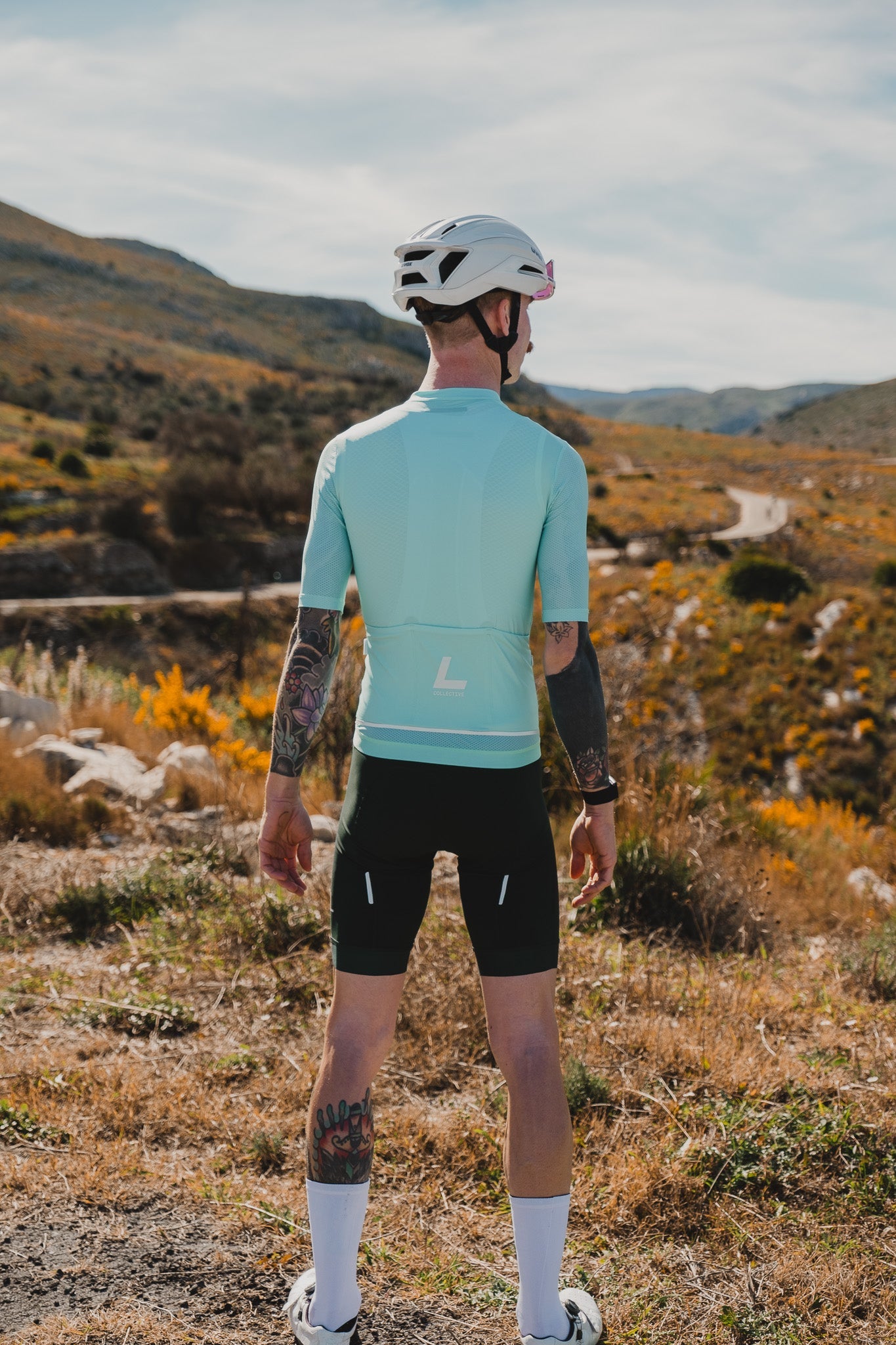 Essentials Recycled Jersey - Aqua Blue - Label Collective