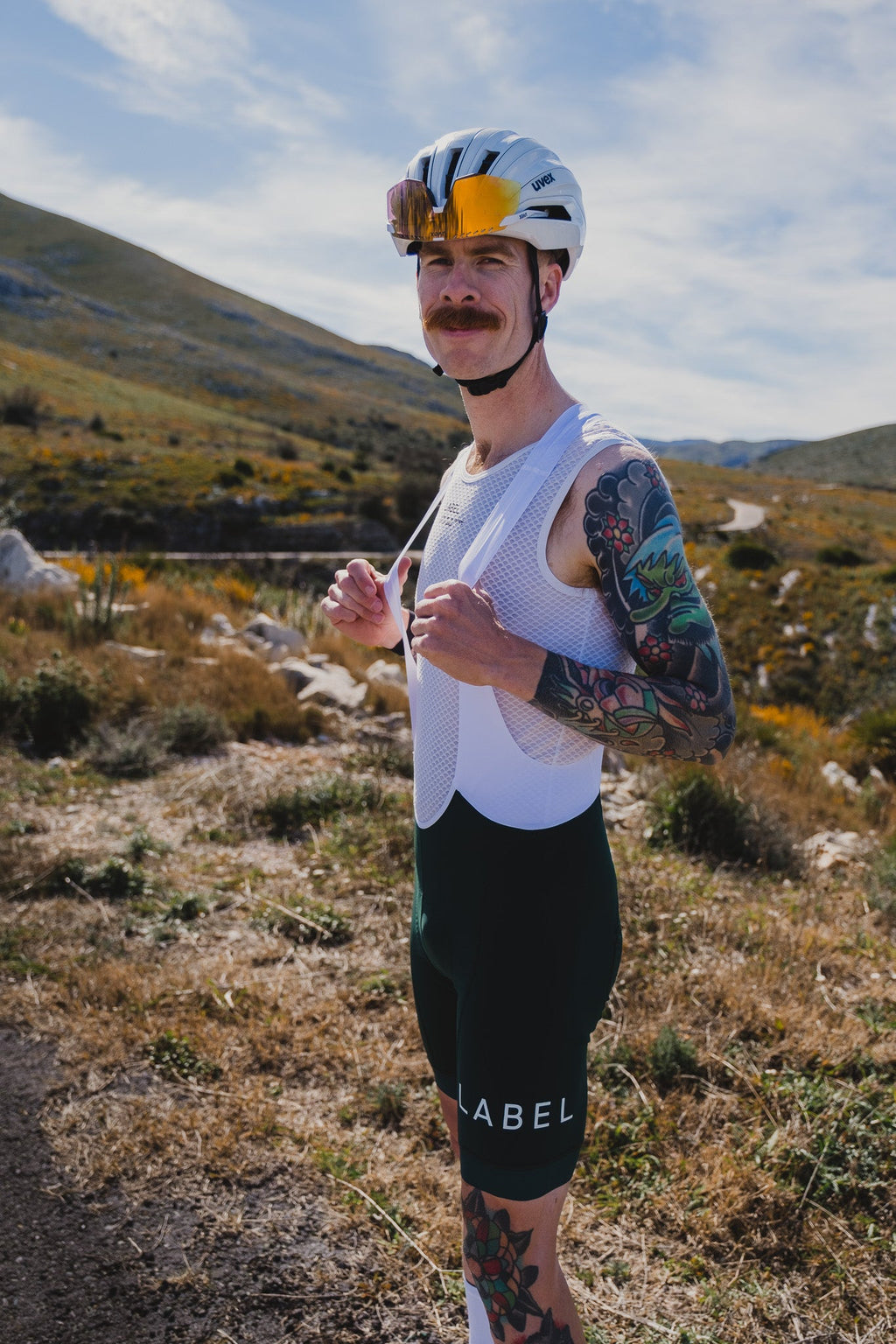 Performance Men’s Bibs Shorts - Alta Marina Green - Label Collective