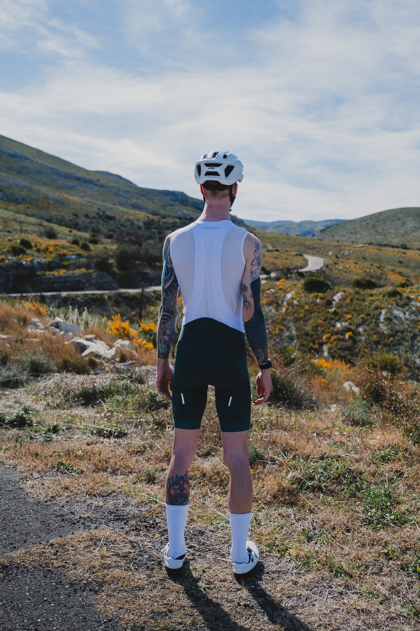 Performance Men’s Bibs Shorts - Alta Marina Green - Label Collective