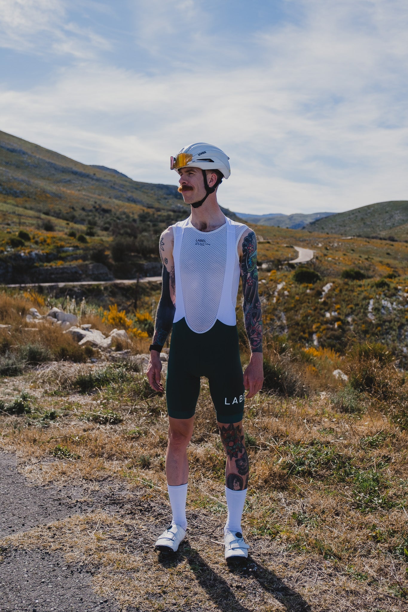 Performance Men’s Bibs Shorts - Alta Marina Green - Label Collective