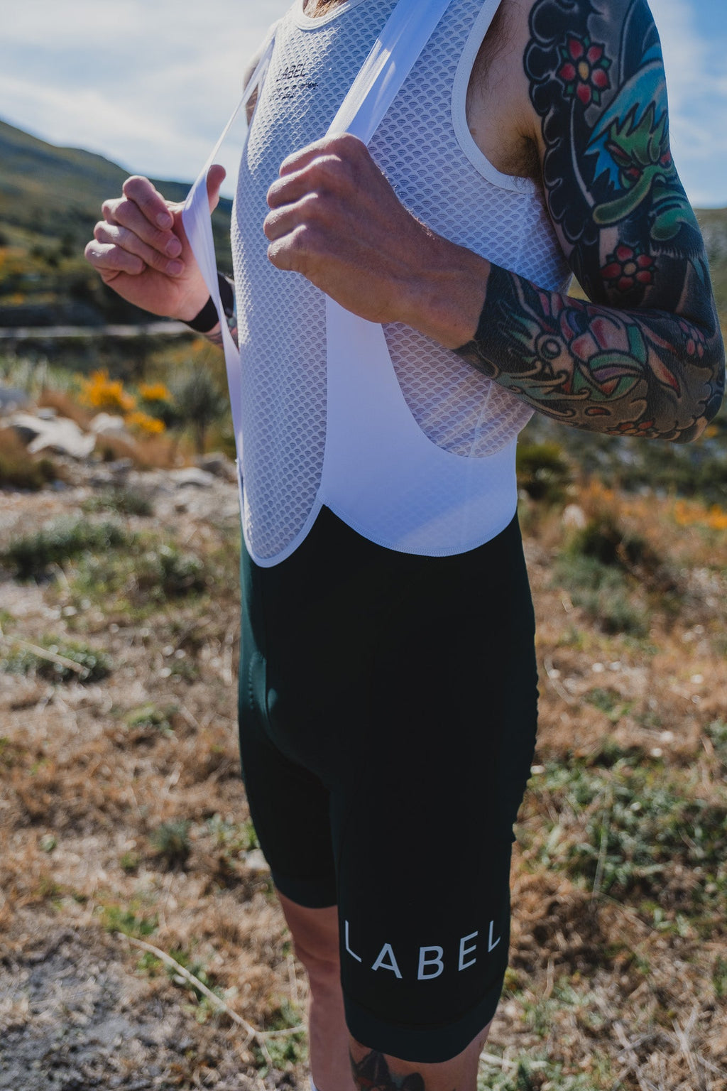 Performance Men’s Bibs Shorts - Alta Marina Green - Label Collective